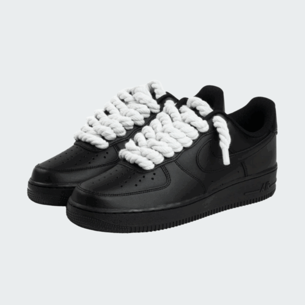 Rope Lace Air Force – Schwarz/Weiß