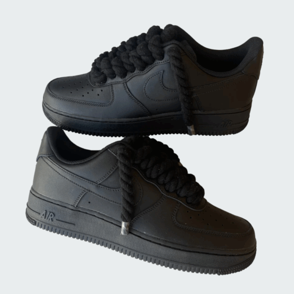 Rope Lace Air Force – Triple Black